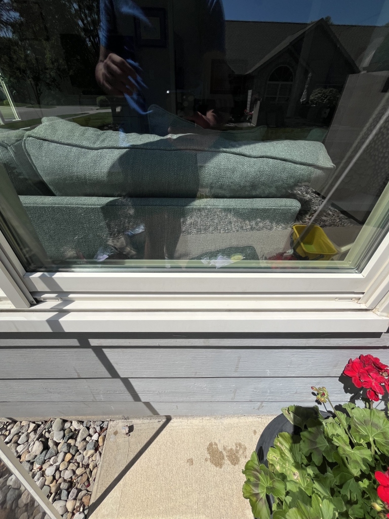 Clean window after DCR Home Solutions service in Greenwood Indiana