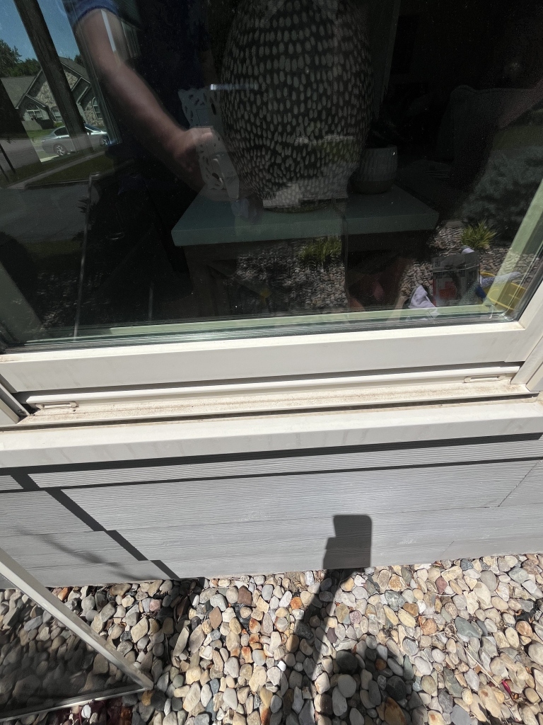 Window before cleaning in Greenwood IN by DCR Home Solutions