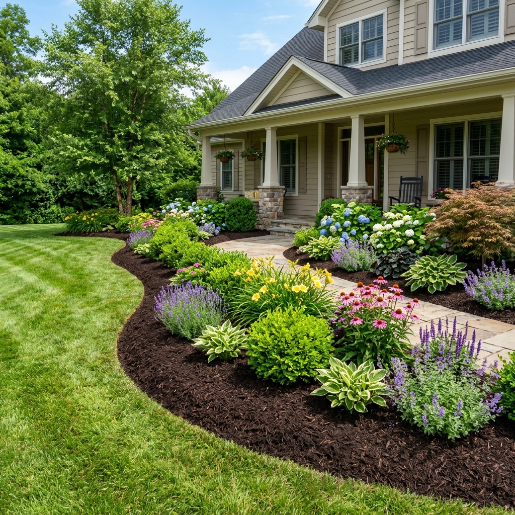 Professional mulch installation in Greenwood IN